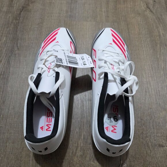 Adidas F50 Messi Club FG/MG Soccer Cleats White Pink Men’s 9.5 Women’s 10.5 JP74 main image 6